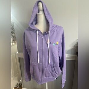 Looney Tunes Warner Bros 100th Anniversary Women’s Hooded Zip-up Sweatshirt NWT